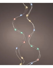Serie Luci Di Natale 60 Micro LED String Lights Multicolore 295cm