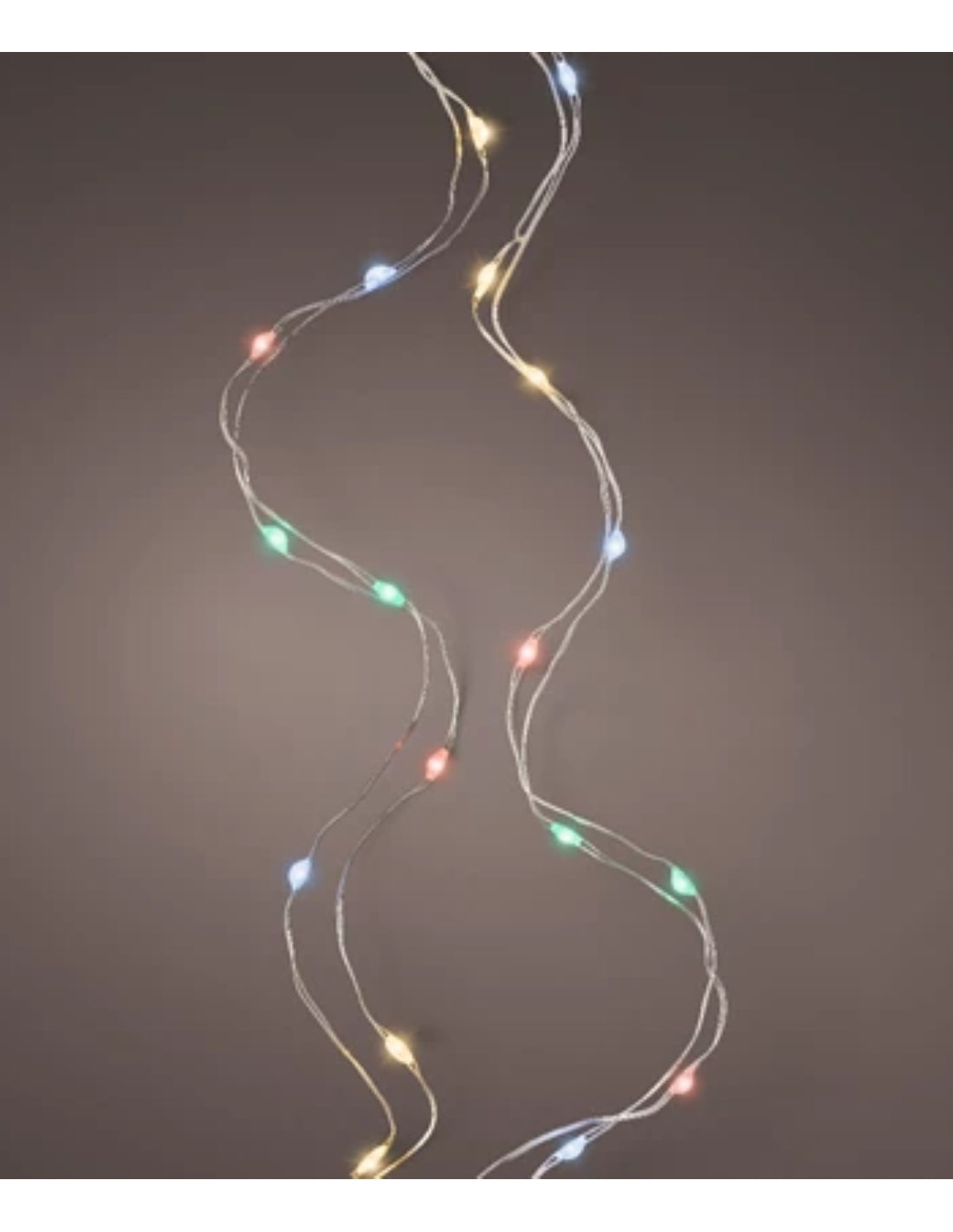 Serie Luci Di Natale 60 Micro LED String Lights Multicolore 295cm