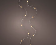 Serie Luci Di Natale 60 Microled Metal 295cm