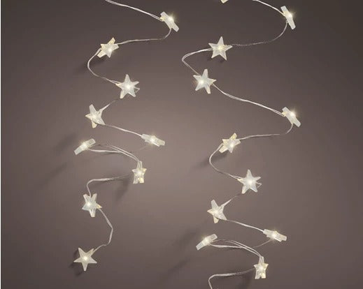 Serie Luci Di Natale 40 Stelle LED 195cm