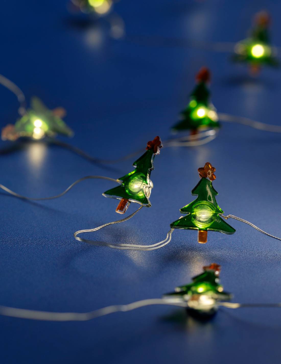 Serie Di Luci Natale Figure Natalizie 20 LED Bianco Caldo L190cm Prodotto Assortito