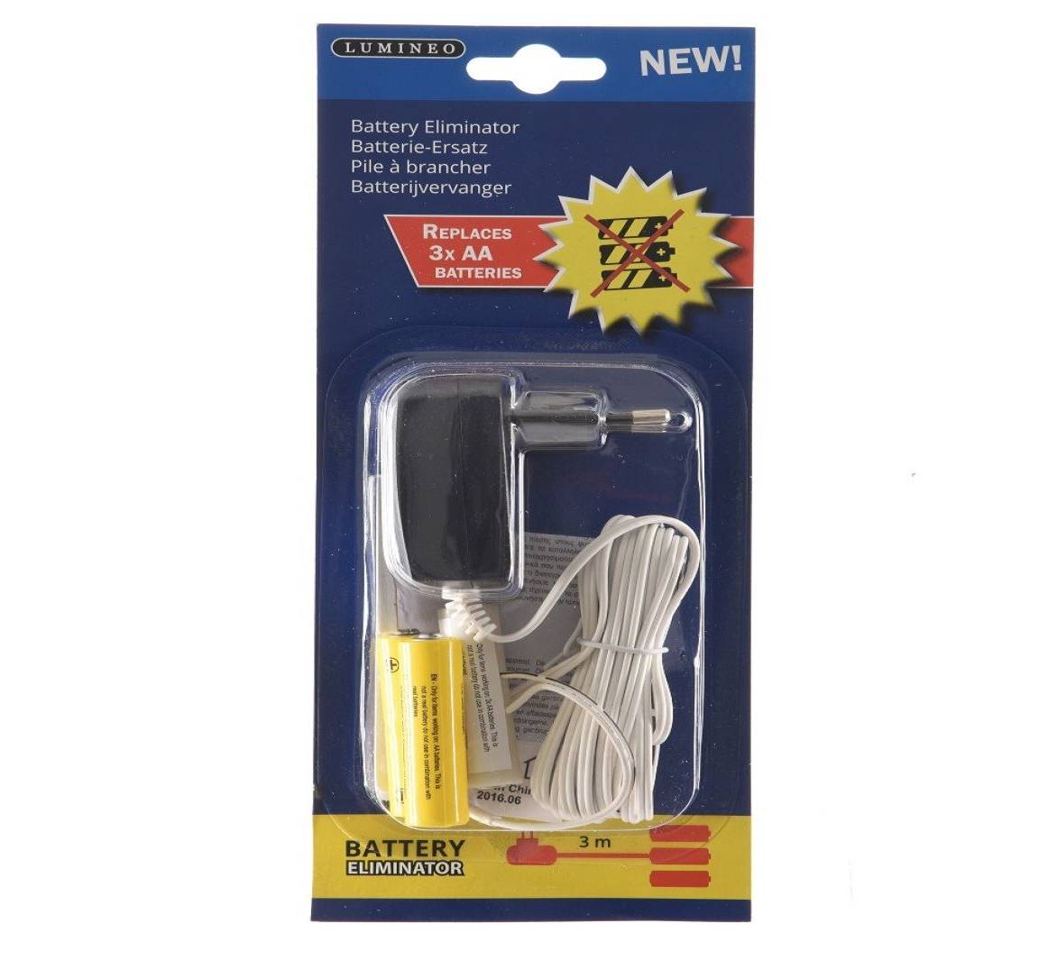Elimina Batterie 3x Tipo AAA 300cm Accessori Natale
