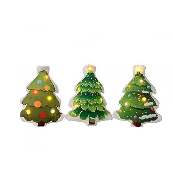 Cuscino Natalizio Albero Di Natale Luci A Led 35cm