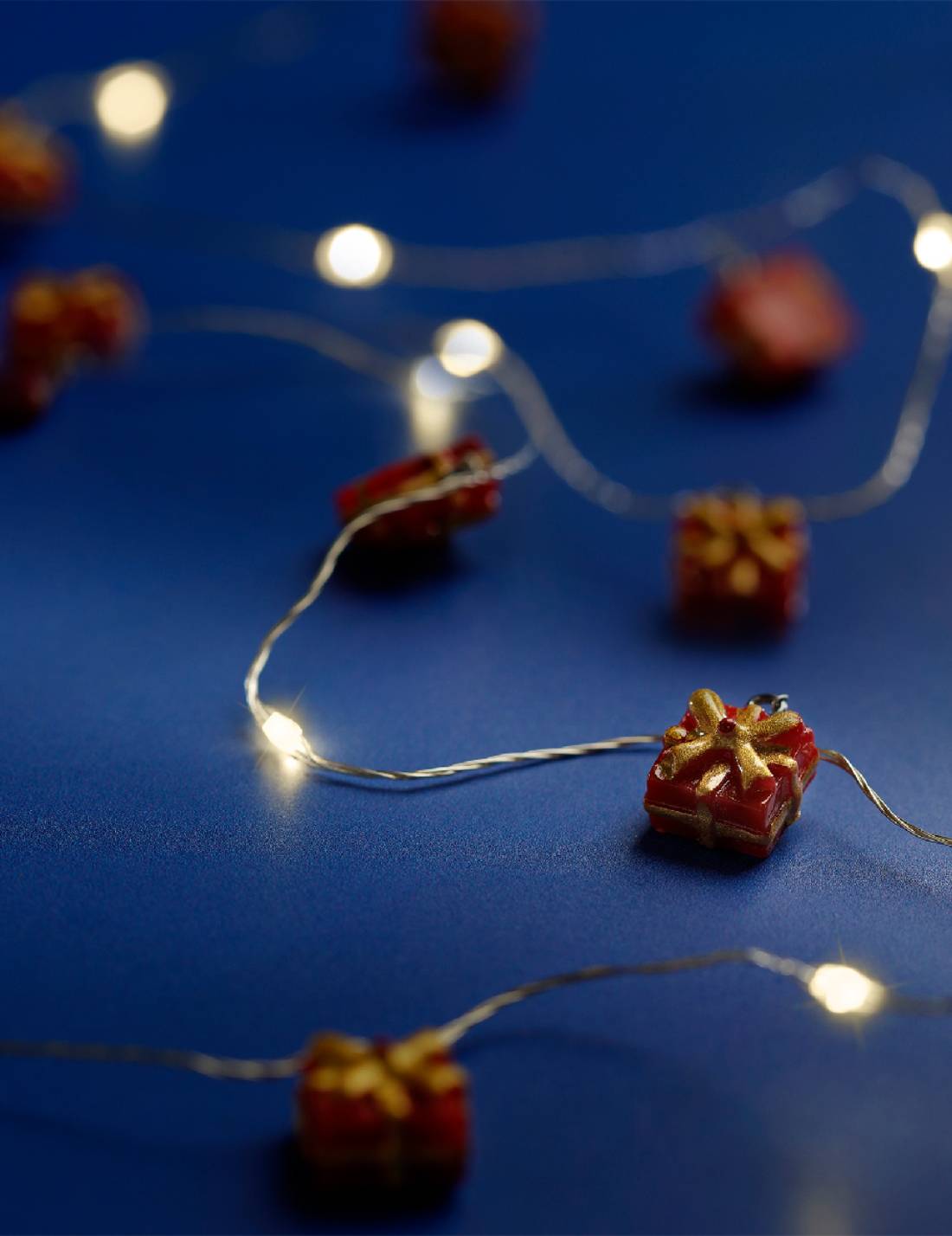 Serie Di Luci Natale Figure Natalizie 20 LED Luce Calda L190cm