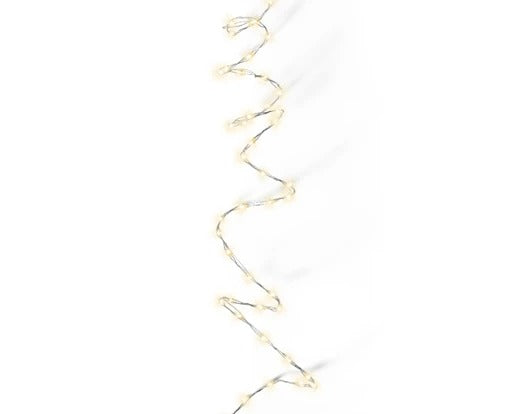 Serie Luci Di Natale LED Bianco Caldo 100 Micro LED 159cm
