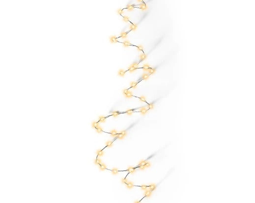 Serie Luci Di Natale LED Bianco Caldo Extra Dense 100 Micro LED 159cm