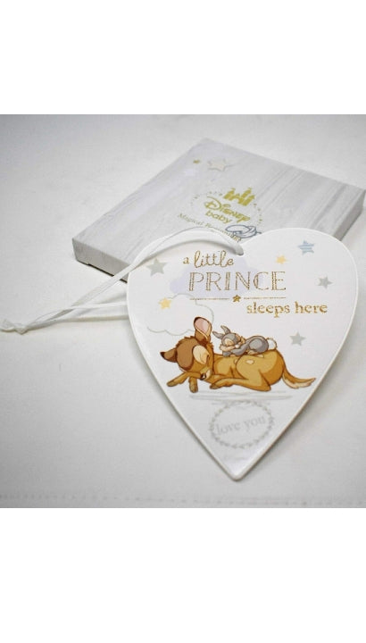 Targa In Legno Piccolo Principe Con Nastro Bambi Disney Accessorio Cameretta