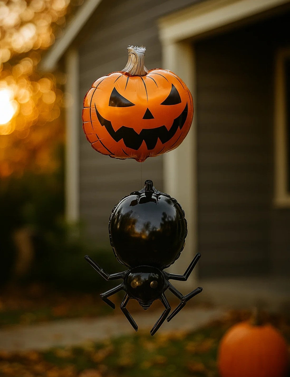 Palloncino Di Halloween In Mylar Scheletro 130cm