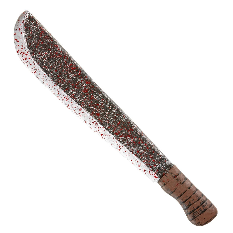 Machete Insanguinato In Plastica 56cm Halloween