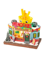 Carillon Di Natale Scenario Festivo Negozio Fast Food 19,5cm