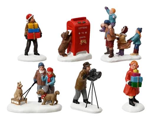 Addobbo Natale Personaggi Per Villaggio Natalizio Personaggi Per Scenario