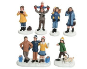 Personaggi Natalizi Decorativi Poliresina 6pz. 7cm