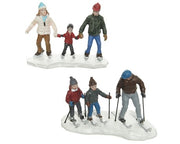 Personaggi Addobbare Carillon Villaggio Di Natale 4x9,5x7cm