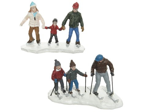 Personaggi Addobbare Carillon Villaggio Di Natale 4x9,5x7cm