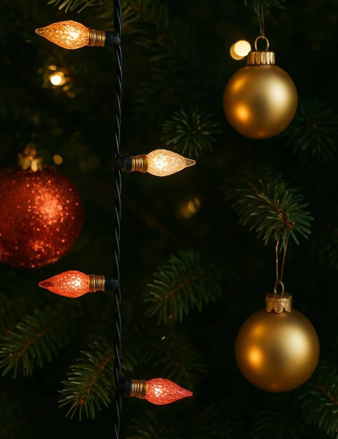 Serie Di Luci Natalizie Vintage 180 LED Multicolor 18m