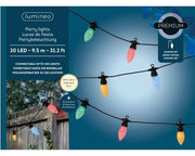 Serie Luci Natale 20 Twinkle Luci Colorate 9,5Mt Party Lights