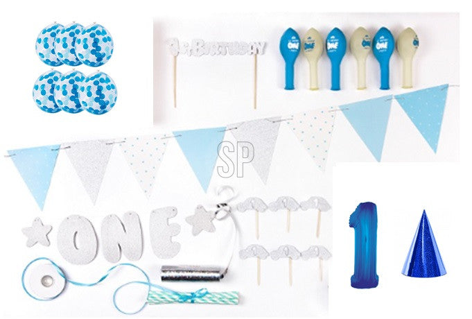 Set Party Primo Compleanno Blu
