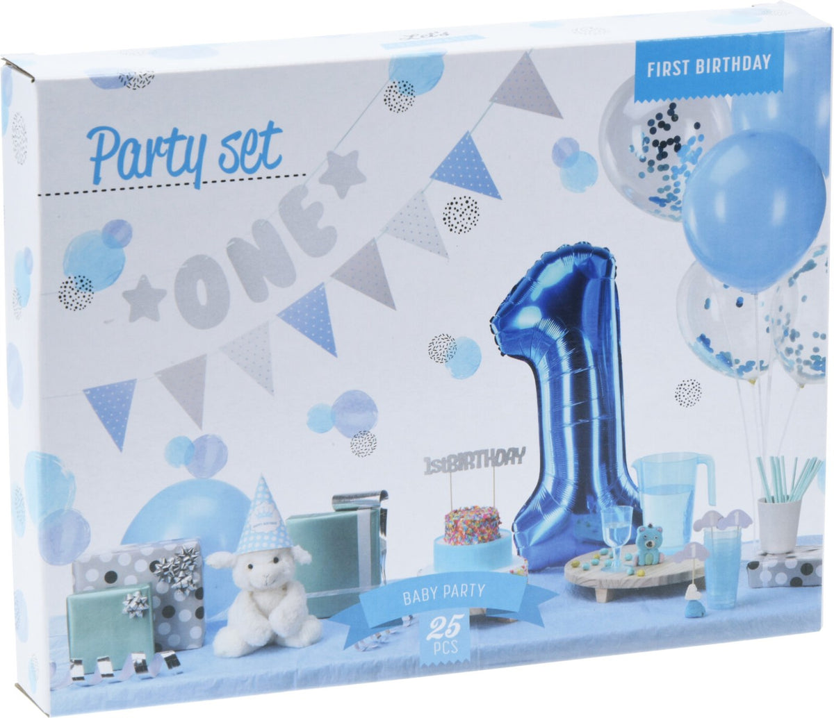 Set Party Primo Compleanno Blu