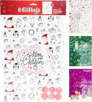 Set Di 6 Buste Regalo di Natale 29x43cm
