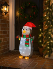 Addobbo Di Natale Pinguino Luminoso 48 LED 45cm