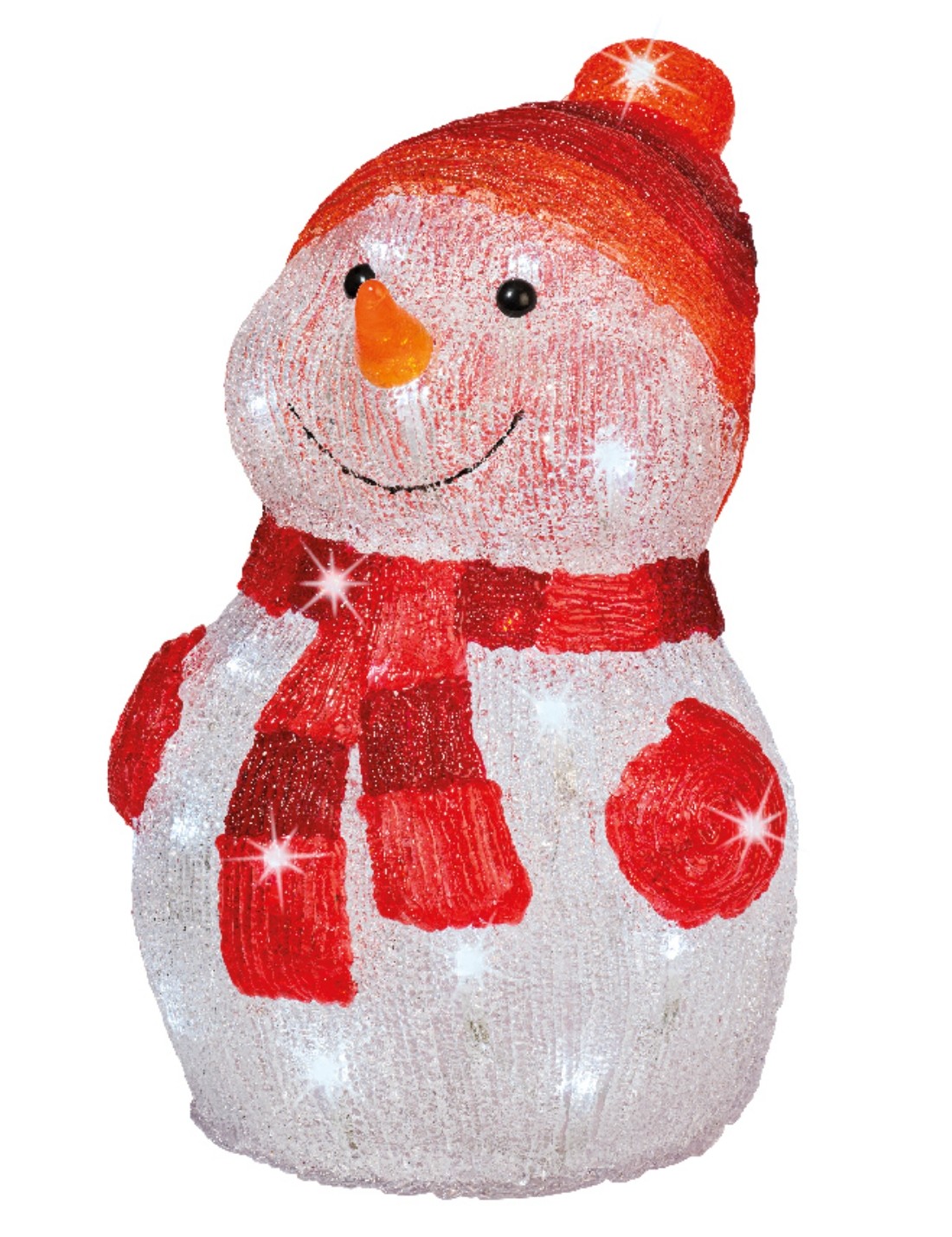 Addobbo Di Natale Pupazzo Di Neve 40 LED h35cm