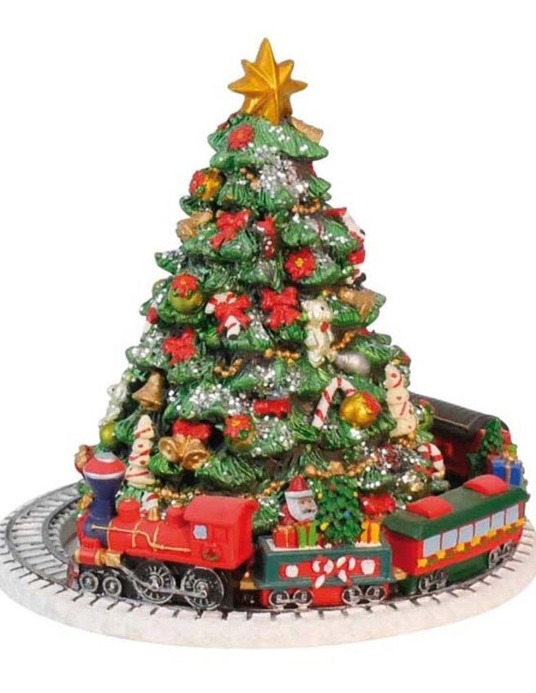 Carillon Albero Natale Con Trenino