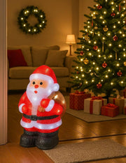 Addobbo Di Natale Babbo Natale Luminoso 30 LED 36cm