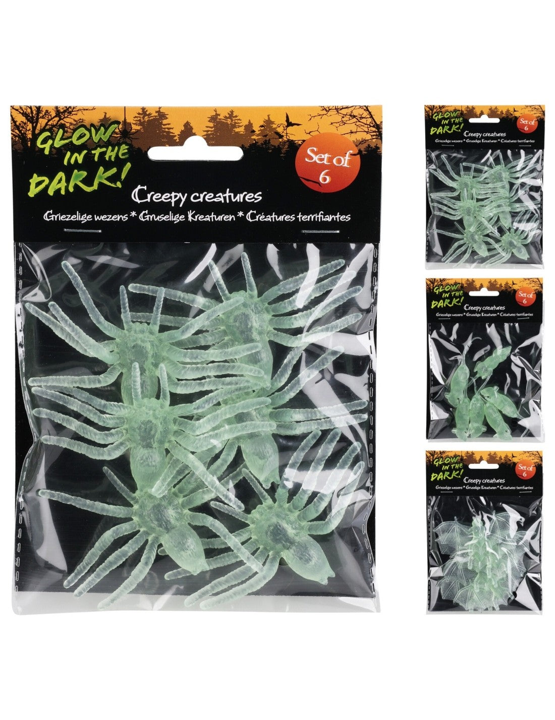 Decorazioni Di Halloween Fosforescenti 6pz