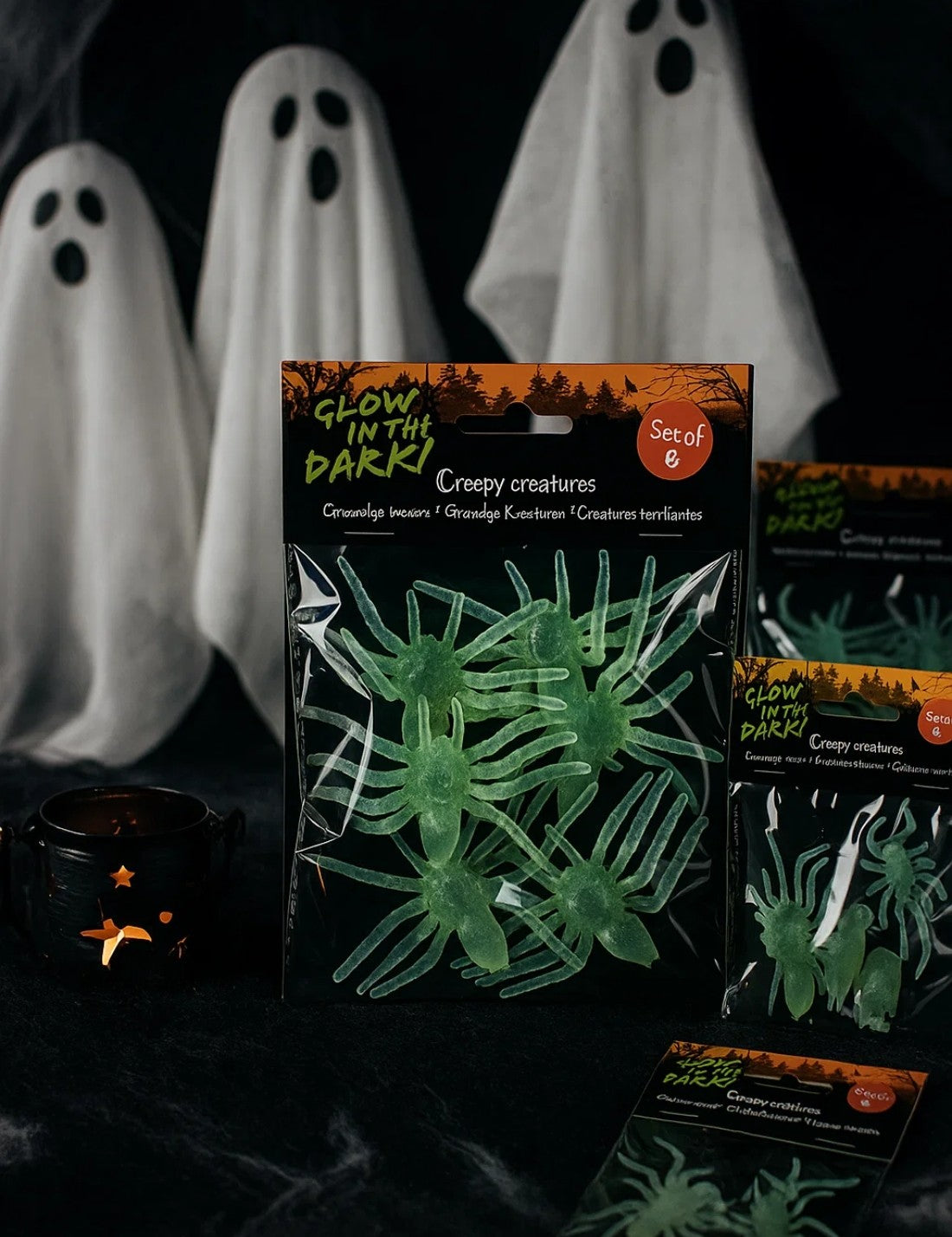 Decorazioni Di Halloween Fosforescenti 6pz