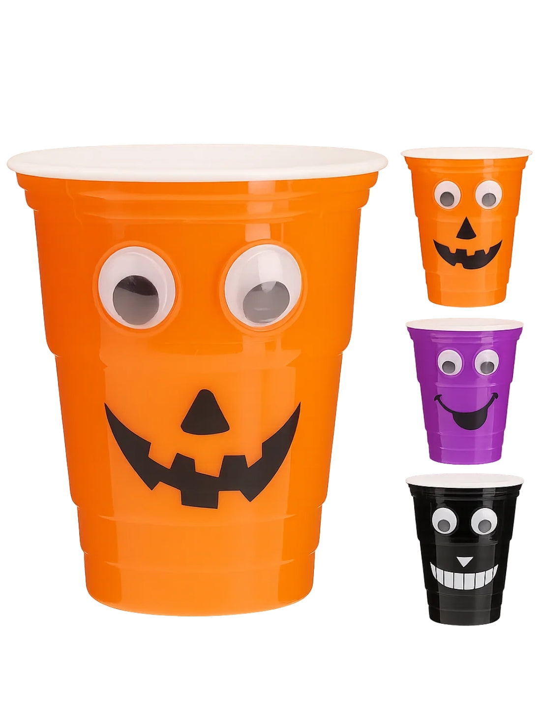 Bicchiere In Plastica Di Halloween Con Occhi Mobili