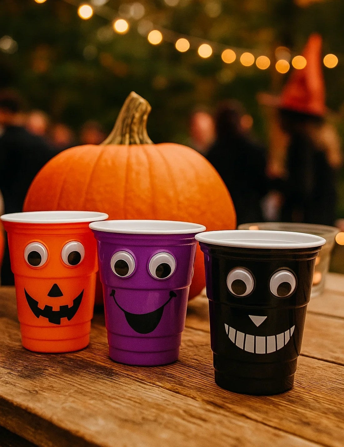 Bicchiere In Plastica Di Halloween Con Occhi Mobili