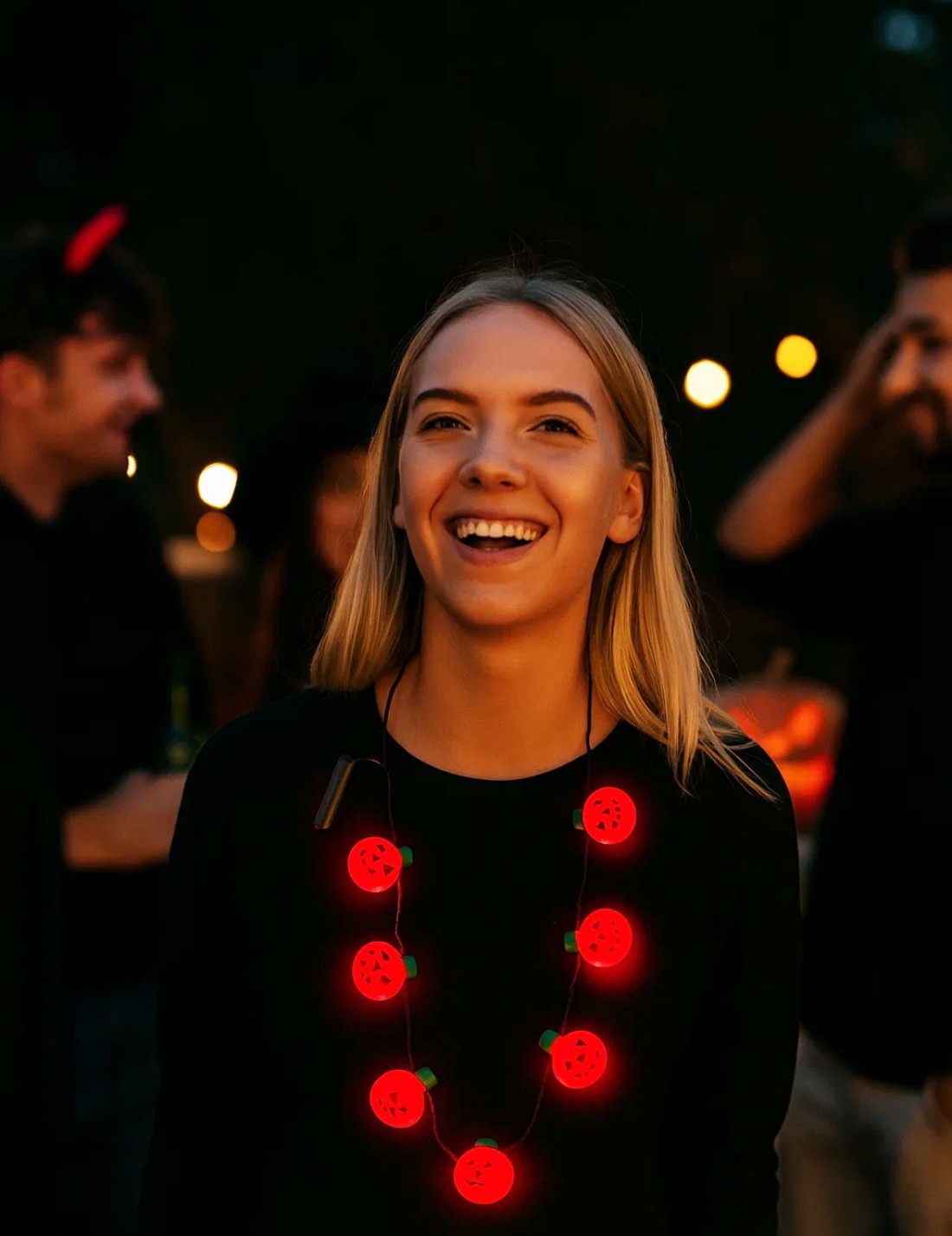 Collana Di Halloween Luminosa Con LED 94cm