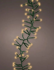 Serie Luci Di Natale Cluster Luce Calda Oro Rosato 936 LED 12m