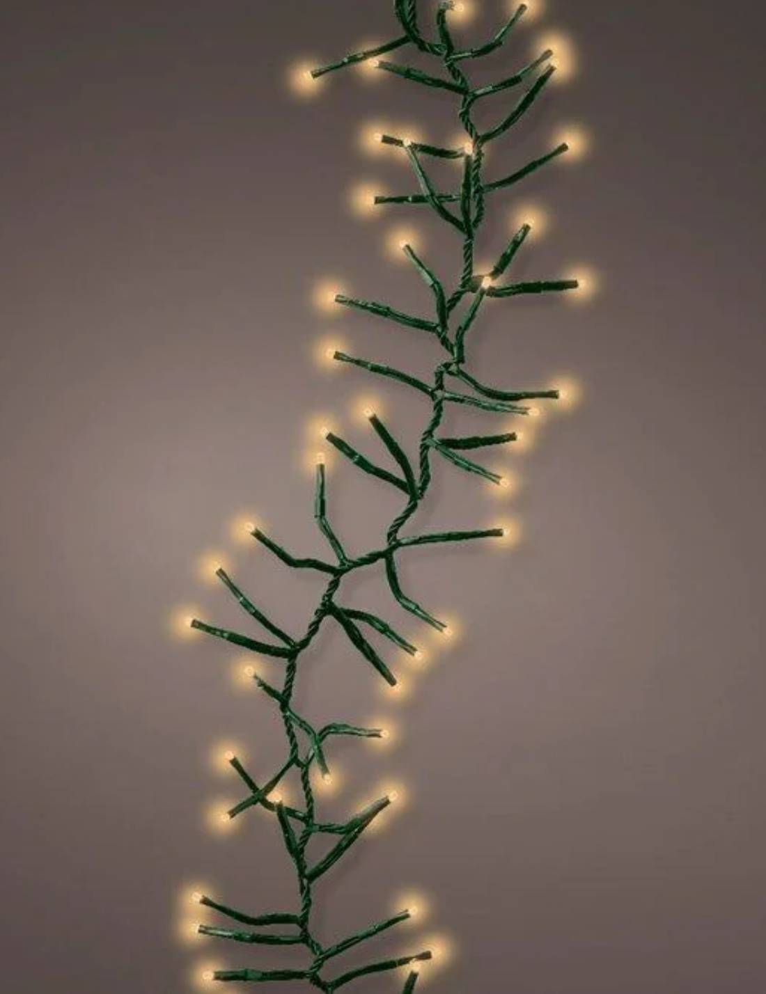 Serie Luci Di Natale Cluster Luce Calda Oro Rosato 936 LED 12m