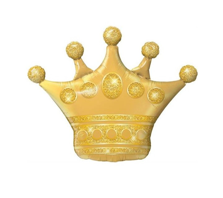 Palloncino Metalfoil Corona Oro Sagomata 31" 104cm