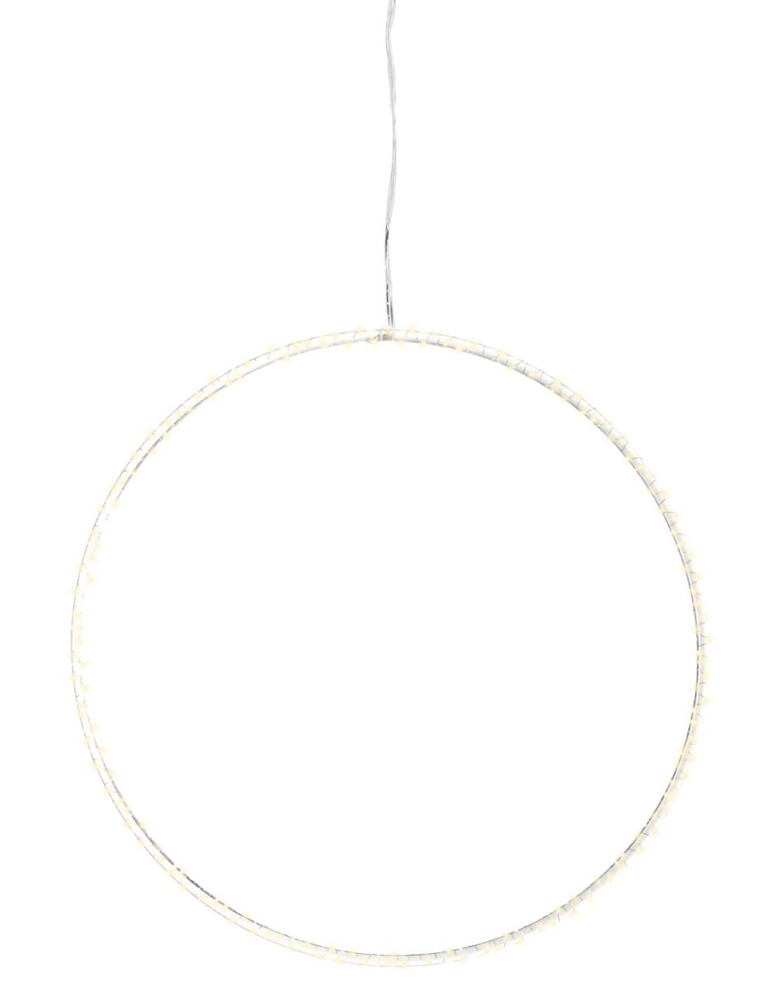 Cerchio Luminoso 160 Micro LED Luce Bianco Caldo 75cm