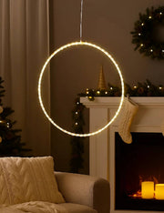 Cerchio Luminoso 160 Micro LED Luce Bianco Caldo 75cm