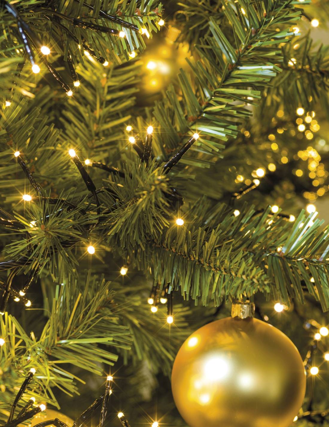 Serie Di Luci Natale Cluster Bianco Caldo 1128 LED 10m