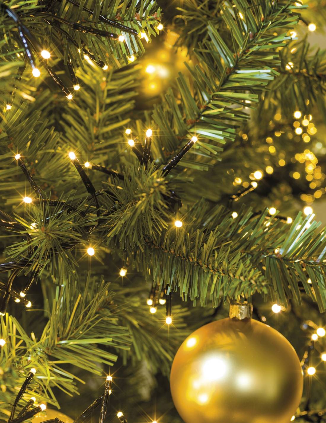 Serie Di Luci Natale Cluster Bianco Caldo 1512 LED 14m