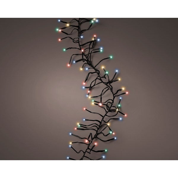 Serie Luci Natale Cluster Twinkle 768 Led 6m Multicolor