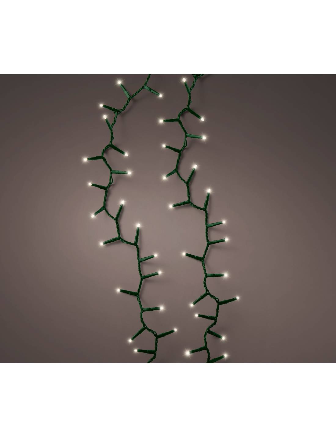 Serie Di Luci Natale Compact Ghirlanda Twinkle Bianco Caldo 500 LED 11m