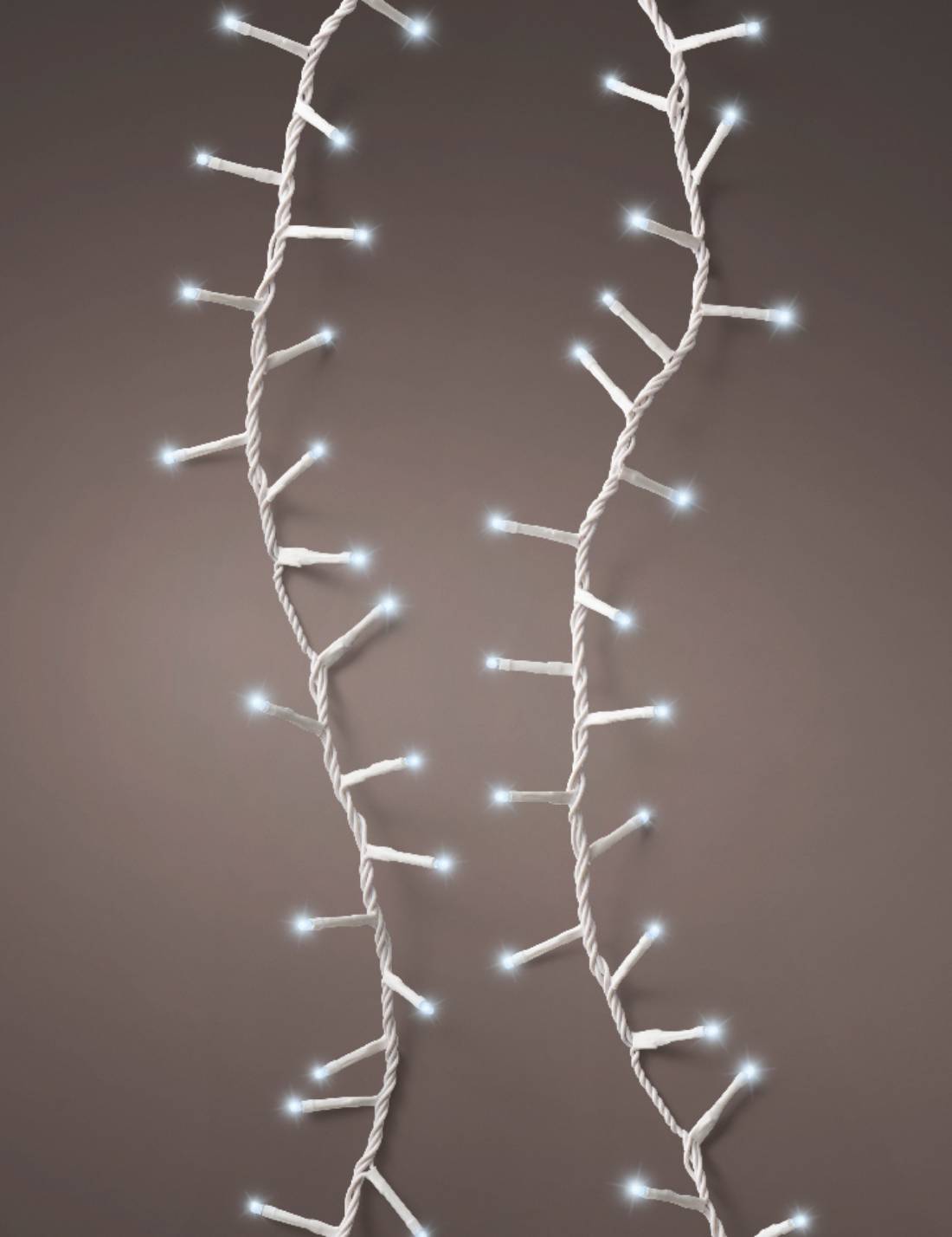 Serie Di Luci Natale Compact Ghirlanda Twinkle Bianco Freddo 750 LED 16m