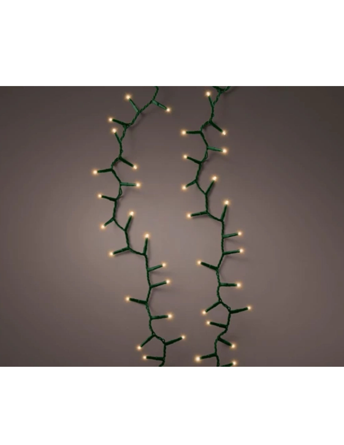 Serie Luci Natale 500 Micro Led Compact Twinkle Cavo Verde 1100cm
