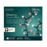 Serie Luci Natale Cherry Compact 500 LED Multicolore 11Mt