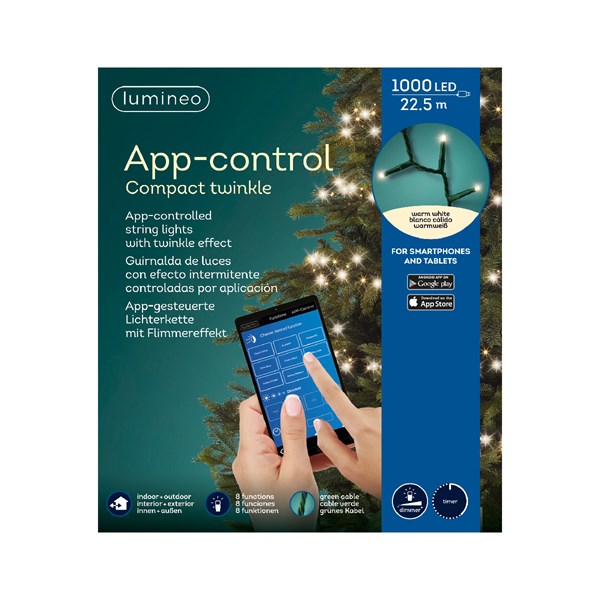 Serie Luci Natale 1000 LED App-Control 22,5Mt