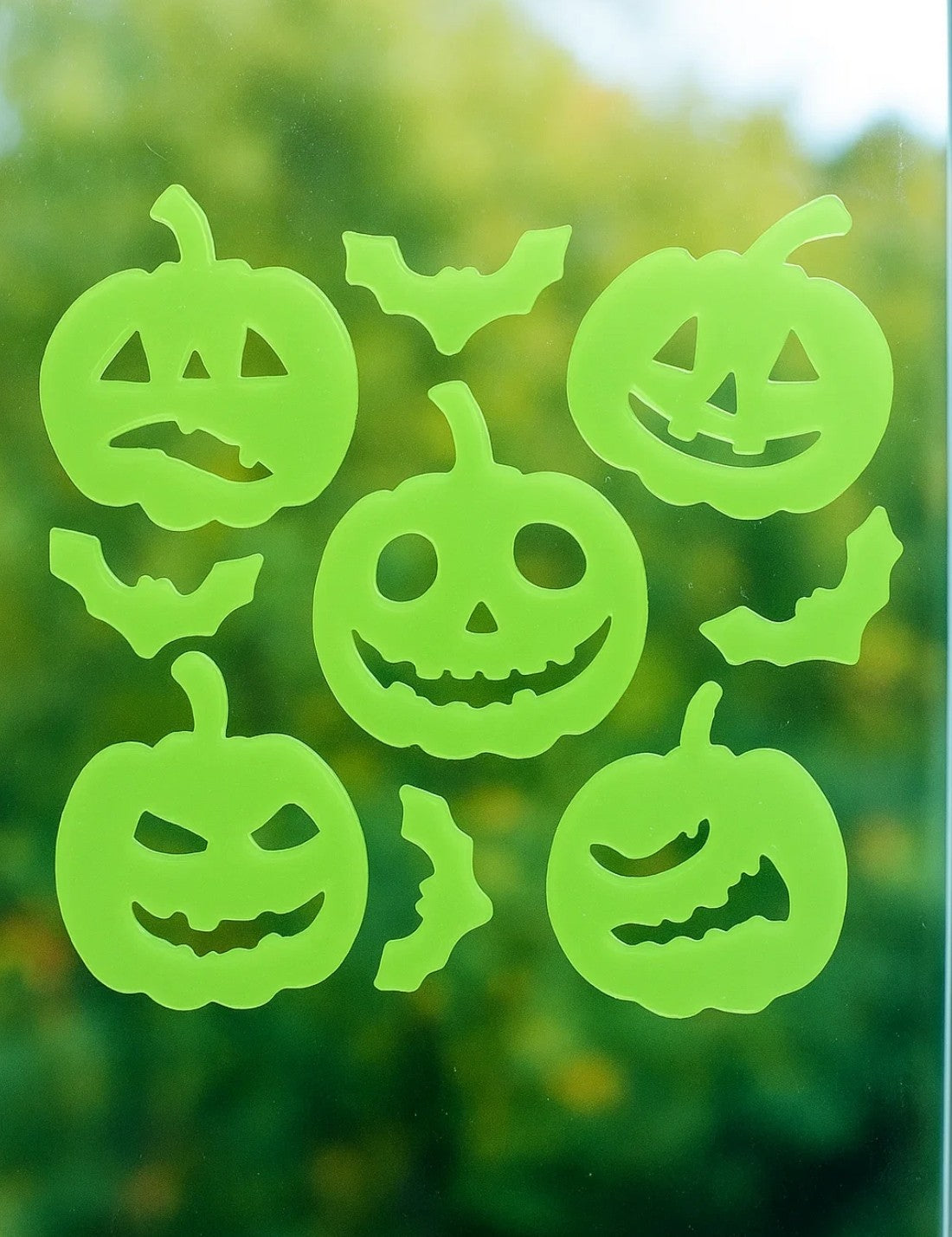 Vetrofania Adesiva Zucca Di Halloween Fosforescente