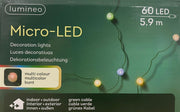 Serie Luci Natale 60 Micro LED Multicolore 5,9Mt