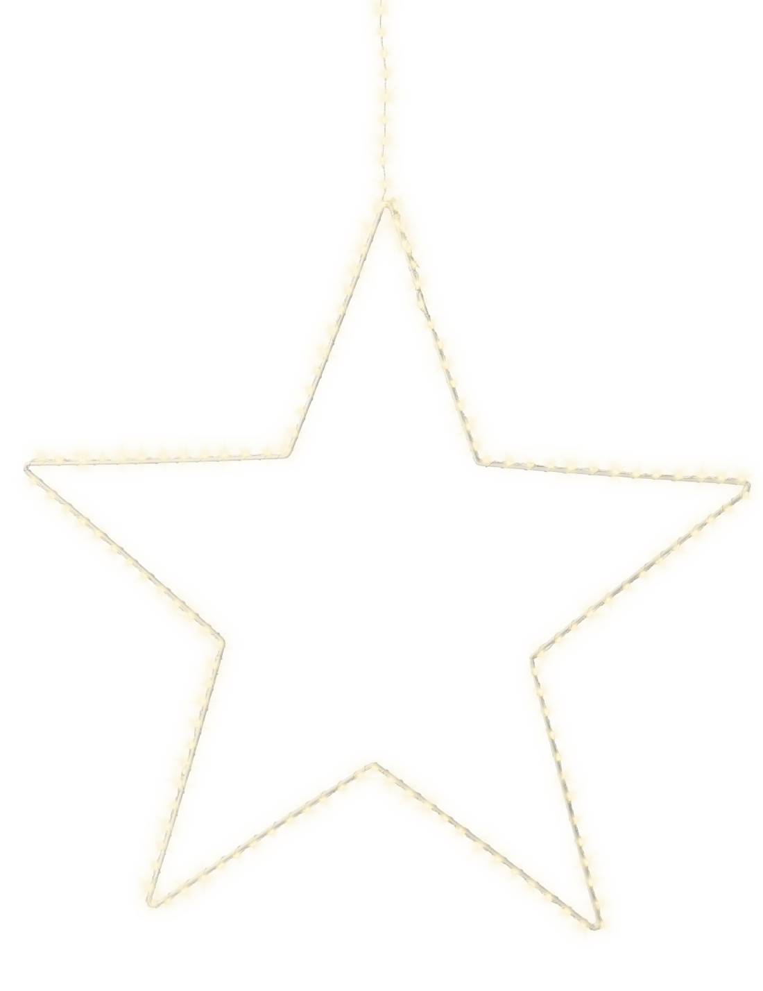 Stella Luminosa 130 Micro LED Luce Bianco Caldo 38cm