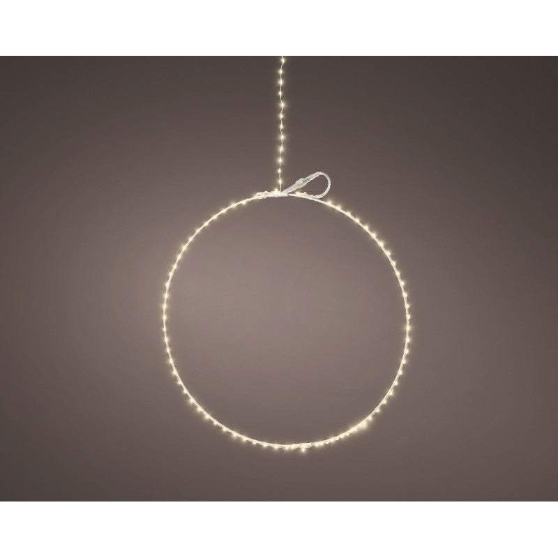 Addobbo Natale Cerchio Luminoso A Led 38cm