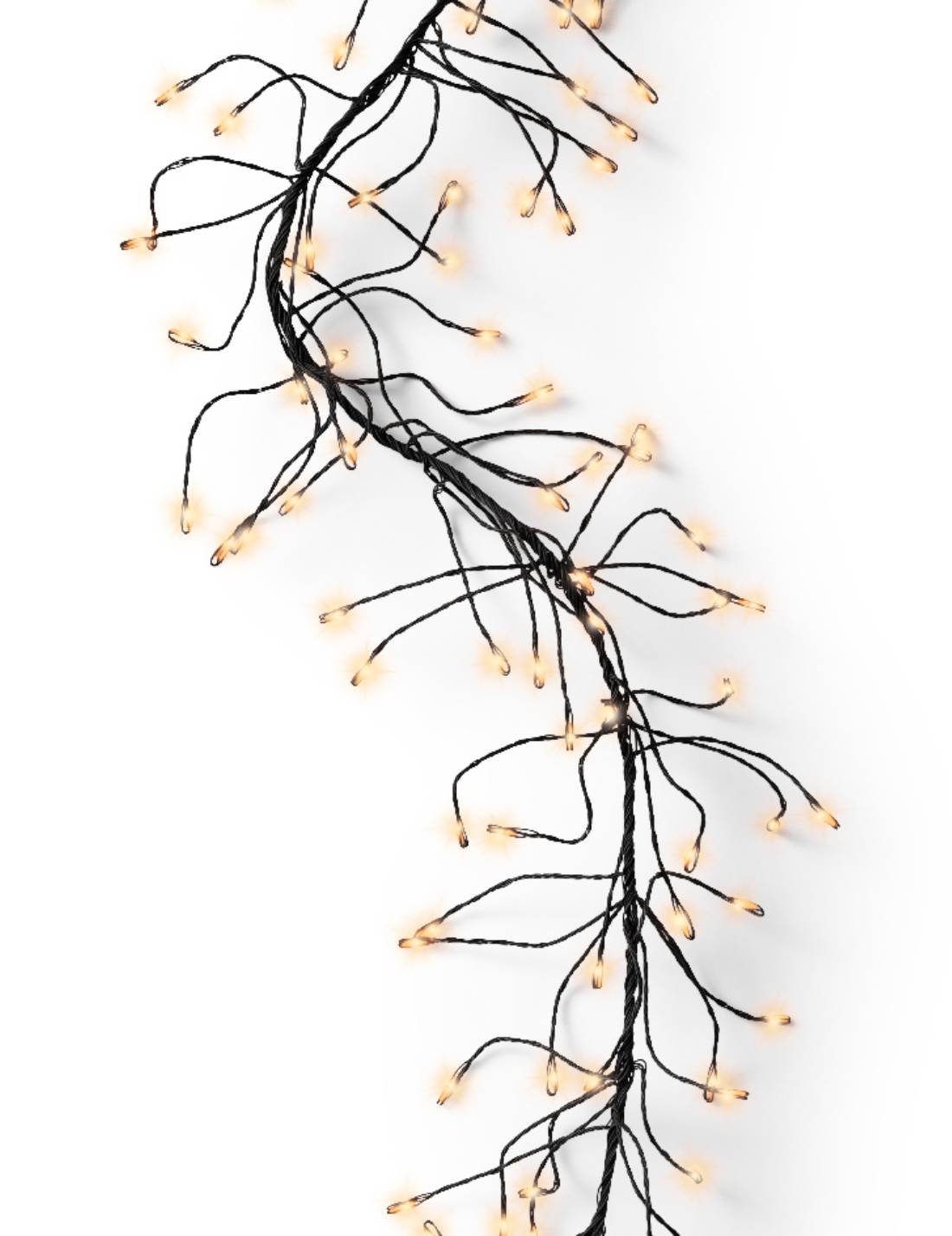 Serie Di Luci Natale Cluster Twinkle Bianco Caldo 1440 LED 9m